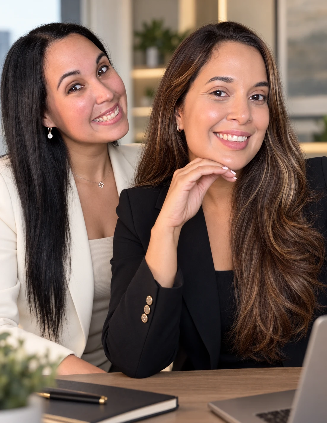 Veronica Araujo y Vanessa Márquez, fundadoras de Flowfy AI