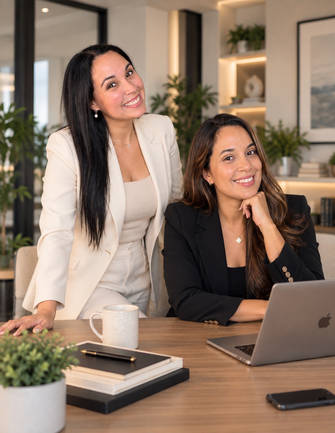 Veronica Araujo y Vanessa Márquez, fundadoras de Flowfy AI